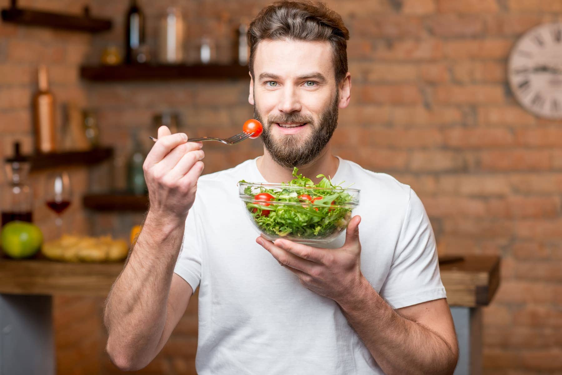 Food and fitness play a role in the health of men