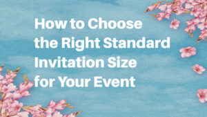 standard invitation size
