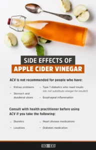 the negative effects of apple cider vinegar